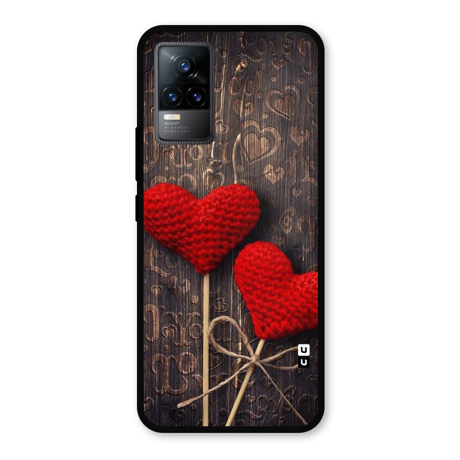 Thread Art Wooden Print Metal Back Case for Vivo Y73