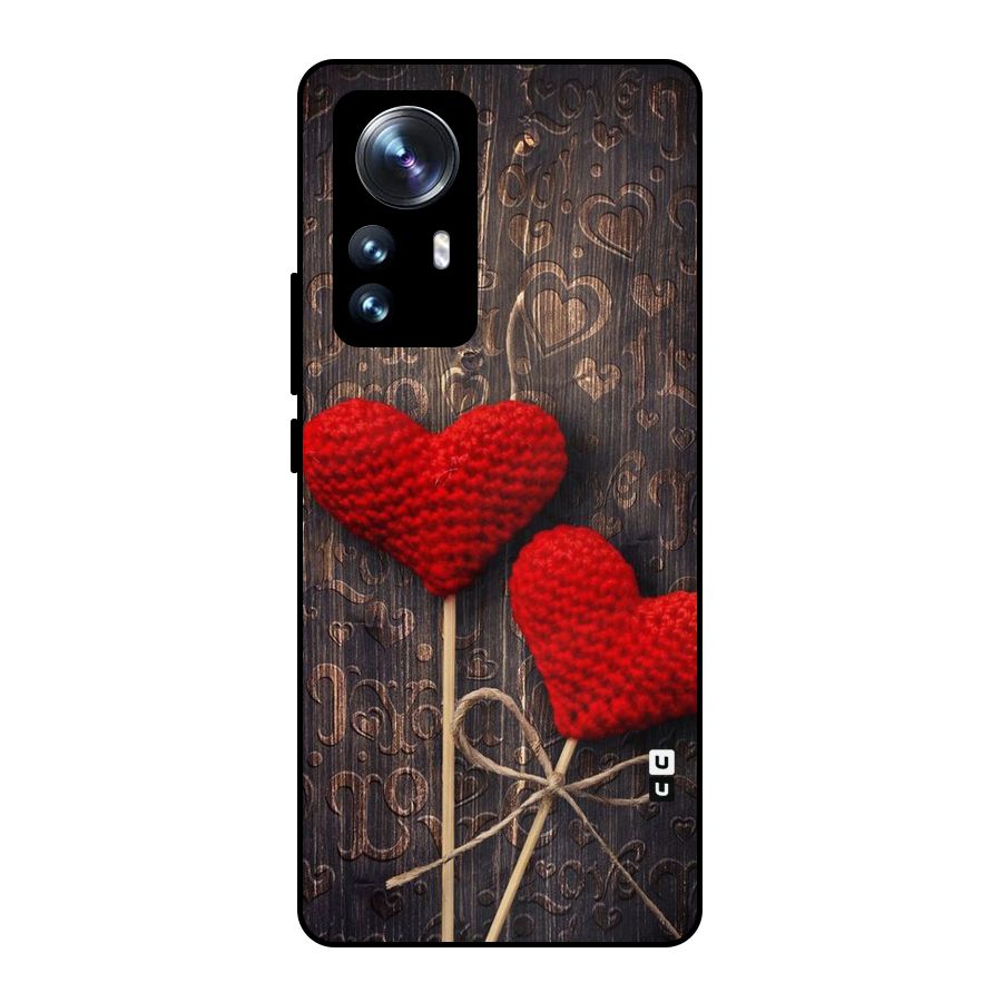 Thread Art Wooden Print Metal Back Case for Xiaomi 12 Pro