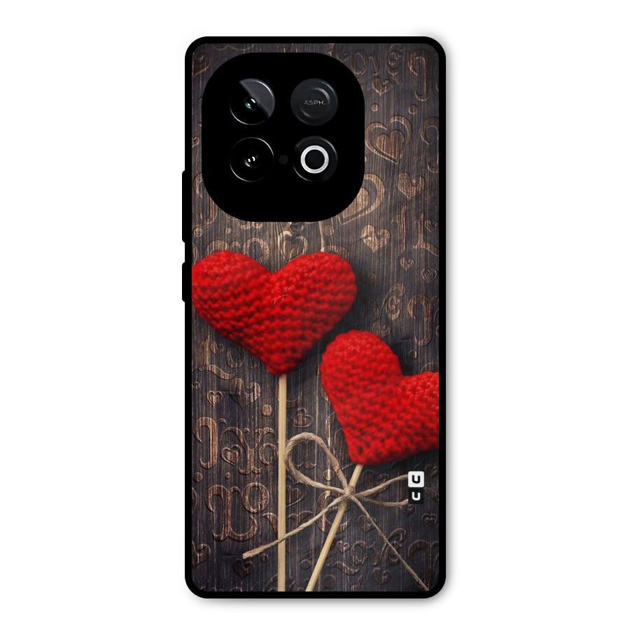 Thread Art Wooden Print Metal Back Case for iQOO Neo 10