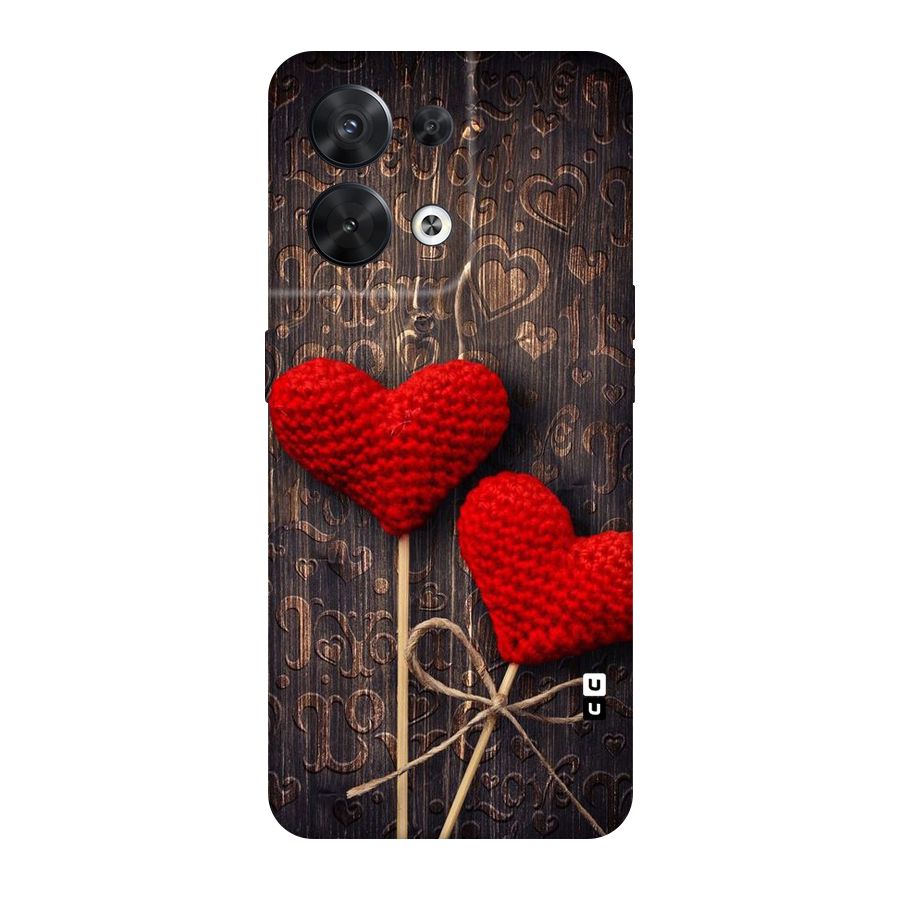 Thread Art Wooden Print Original Polycarbonate Back Case for Oppo Reno8 5G