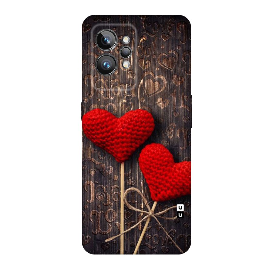 Thread Art Wooden Print Original Polycarbonate Back Case for Realme GT2 Pro