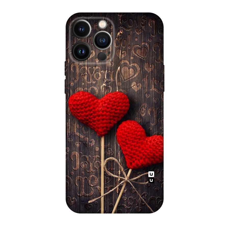 Thread Art Wooden Print Original Polycarbonate Back Case for iPhone 13 Pro Max