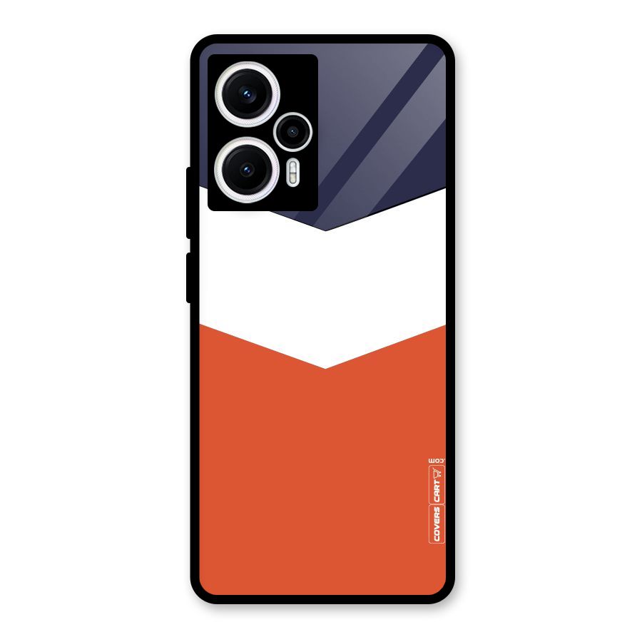 Three Colour Pattern Glass Back Case for Poco F5