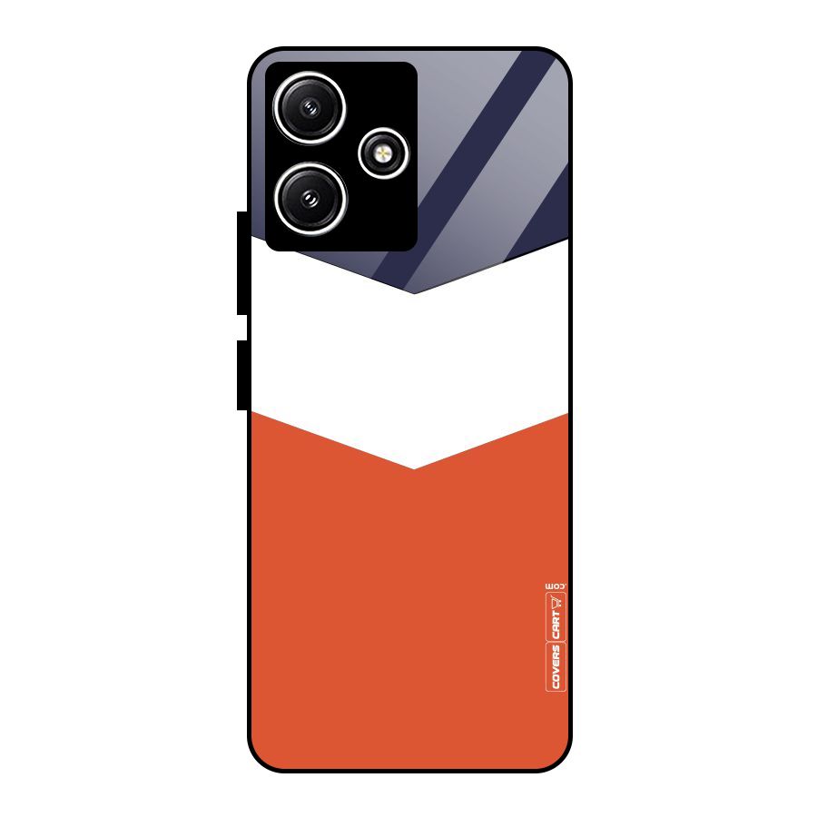 Three Colour Pattern Glass Back Case for Redmi 12 5G