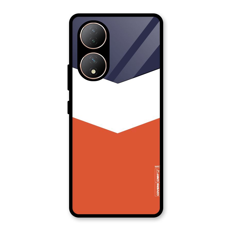 Three Colour Pattern Glass Back Case for Vivo Y100A