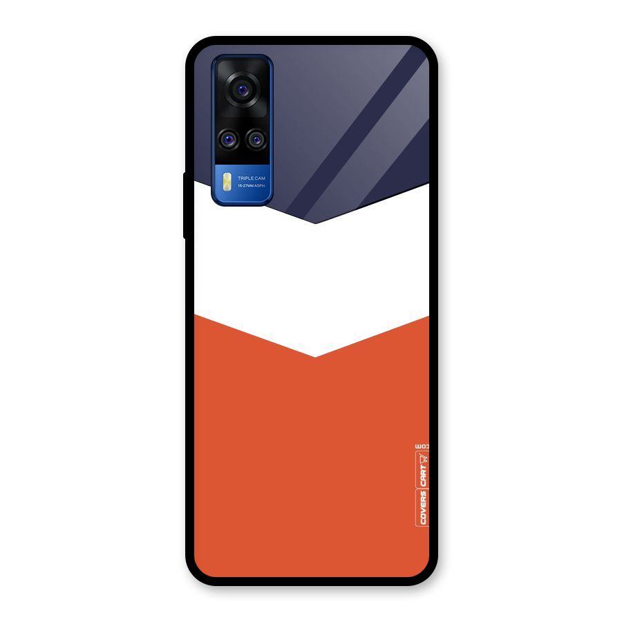 Three Colour Pattern Glass Back Case for Vivo Y31