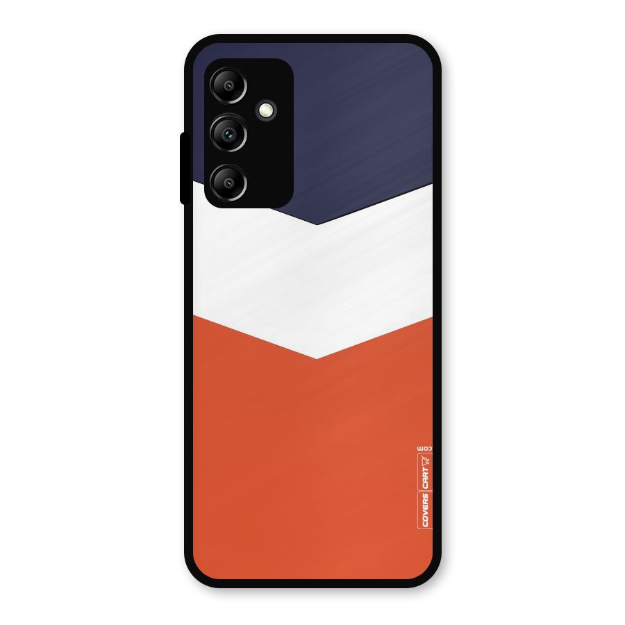 Three Colour Pattern Metal Back Case for Galaxy A14 5G