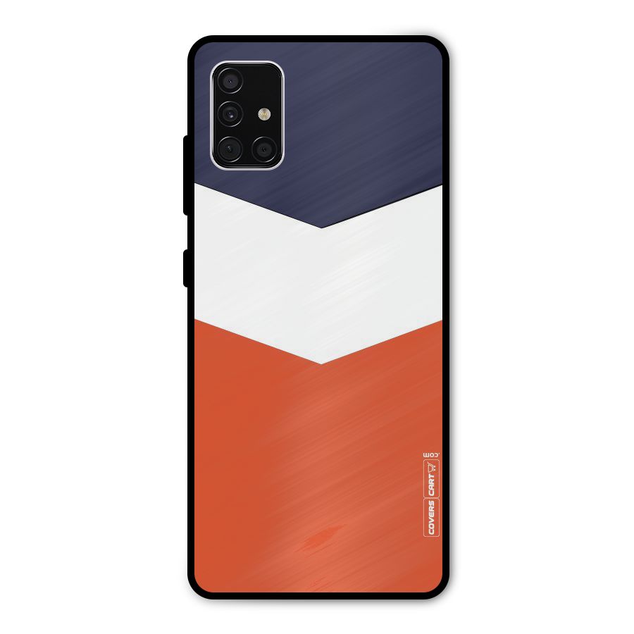 Three Colour Pattern Metal Back Case for Galaxy A51