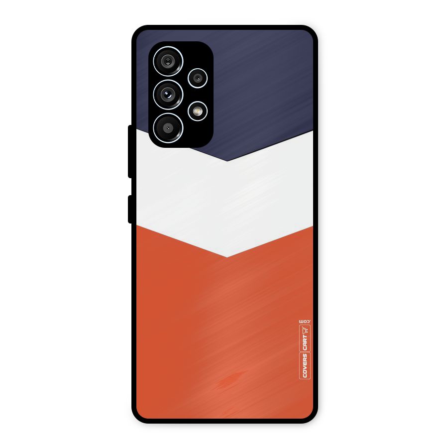 Three Colour Pattern Metal Back Case for Galaxy A53 5G