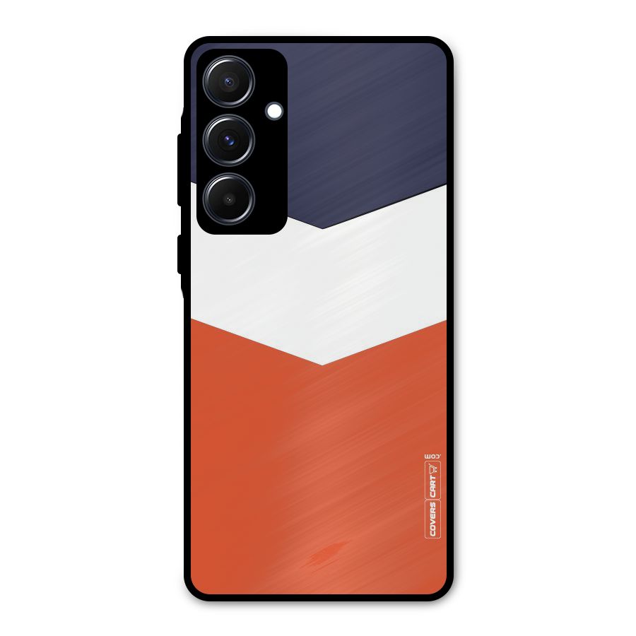 Three Colour Pattern Metal Back Case for Galaxy A55