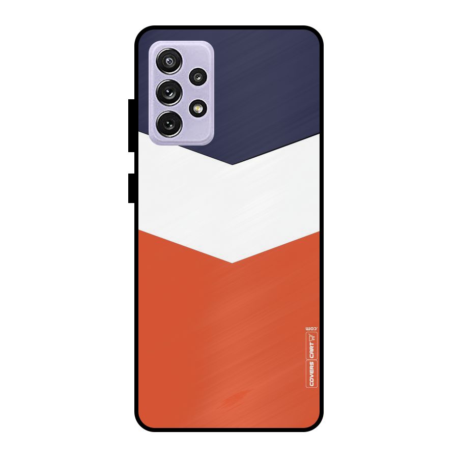 Three Colour Pattern Metal Back Case for Galaxy A72