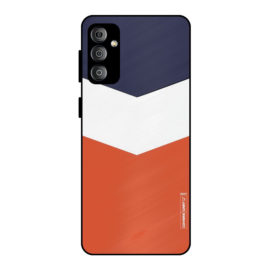 Three Colour Pattern Metal Back Case for Galaxy F23