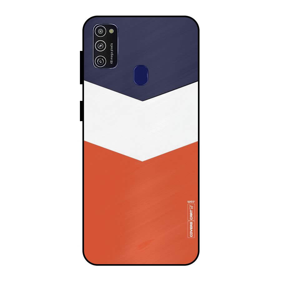 Three Colour Pattern Metal Back Case for Galaxy M30s