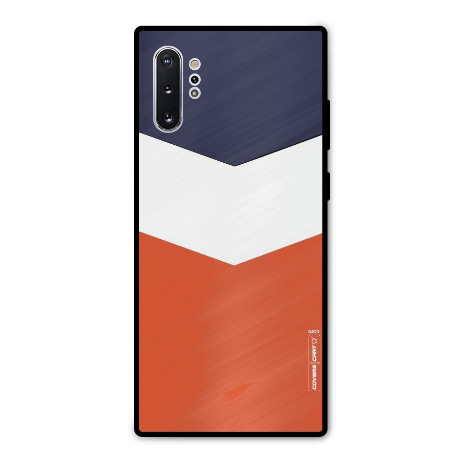 Three Colour Pattern Metal Back Case for Galaxy Note 10 Plus