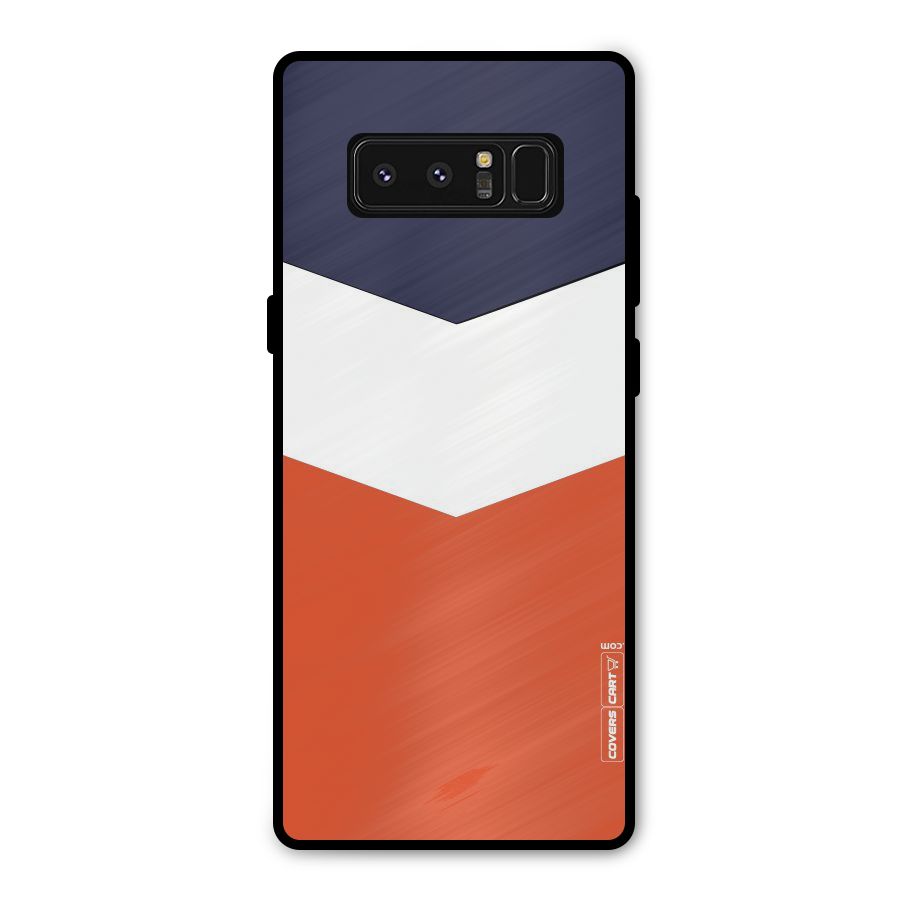 Three Colour Pattern Metal Back Case for Galaxy Note 8
