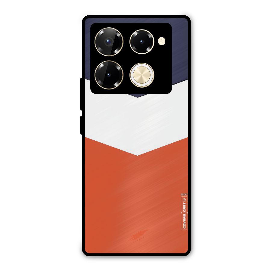 Three Colour Pattern Metal Back Case for Infinix Note 40 Pro