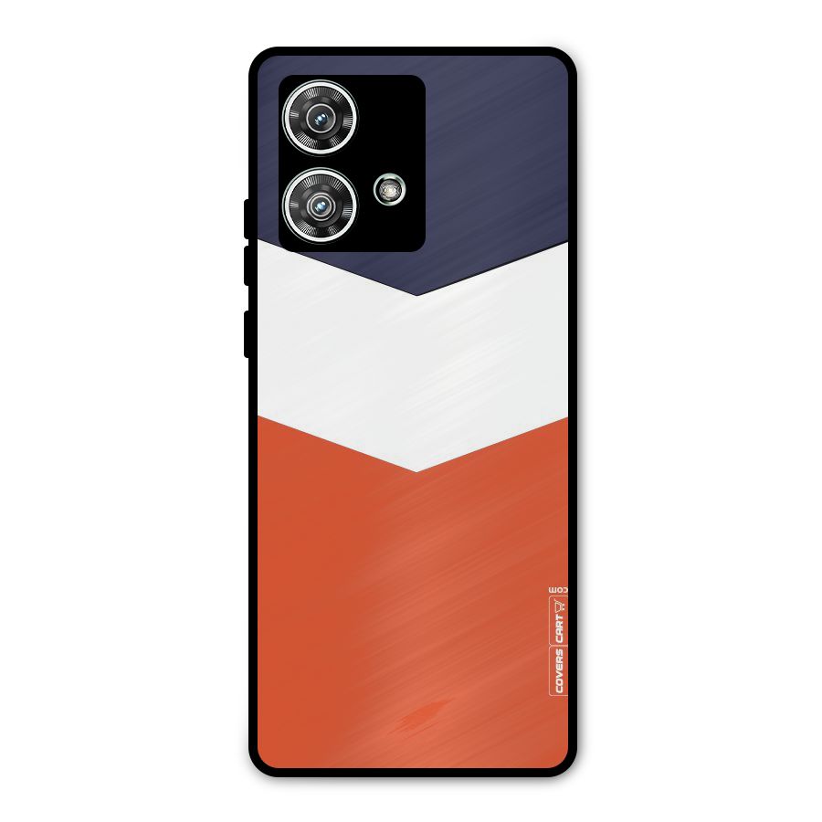 Three Colour Pattern Metal Back Case for Motorola Edge 40 Neo
