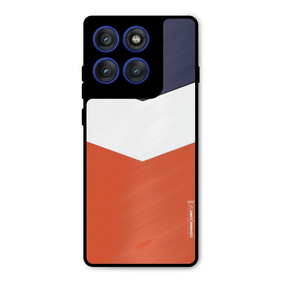 Three Colour Pattern Metal Back Case for Motorola Edge 60 Pro