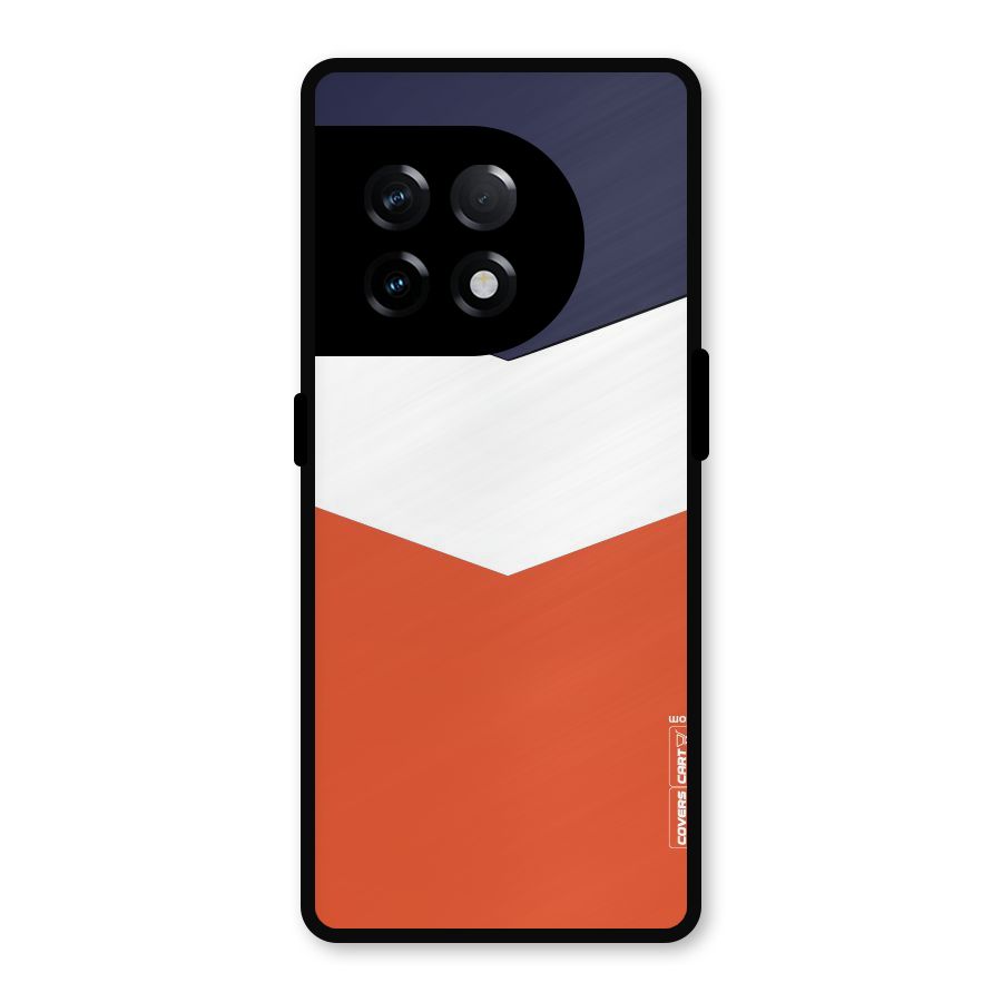 Three Colour Pattern Metal Back Case for OnePlus 11R