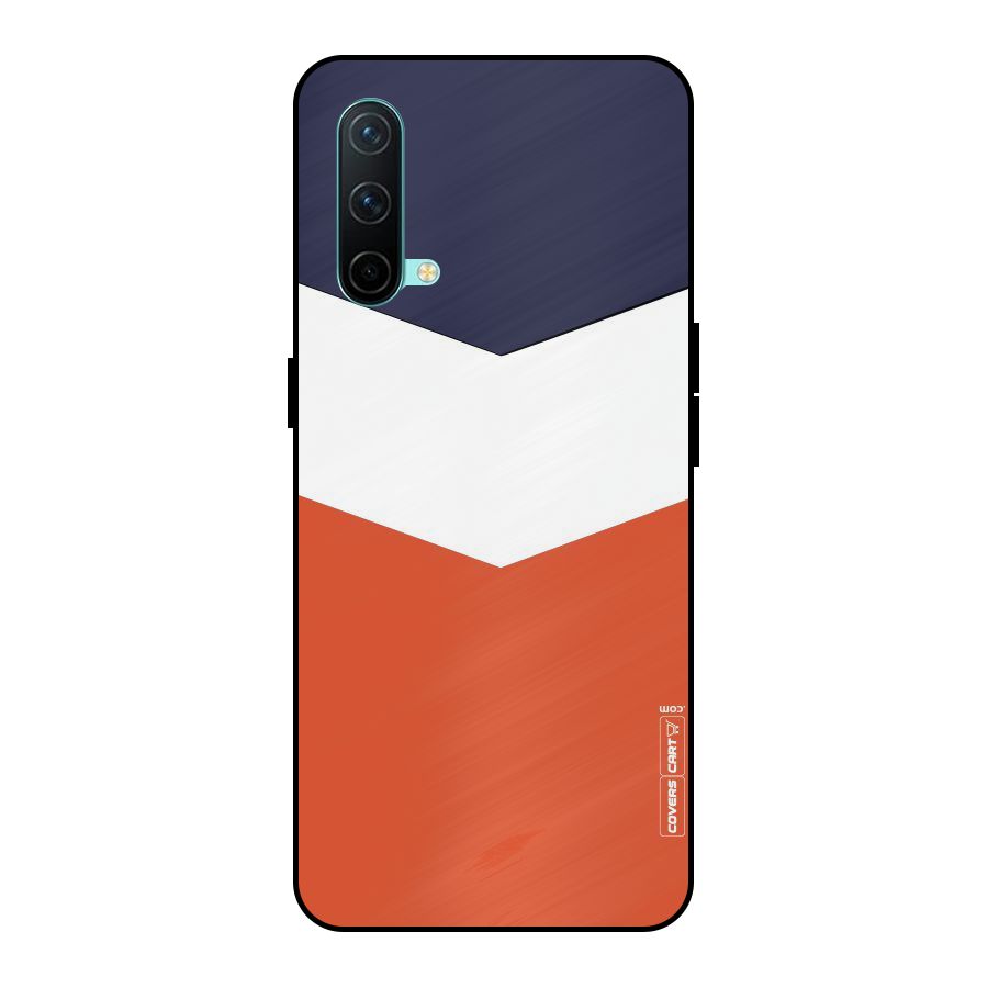 Three Colour Pattern Metal Back Case for OnePlus Nord CE 5G
