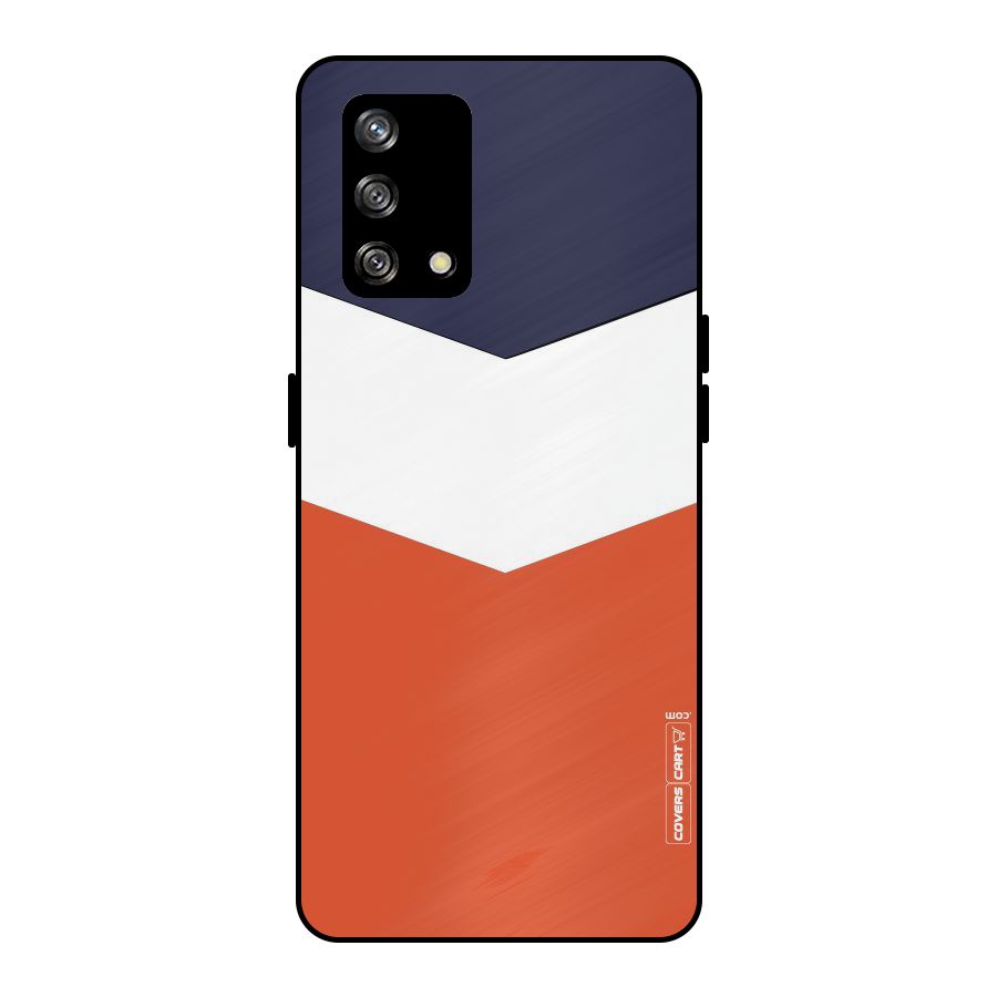 Three Colour Pattern Metal Back Case for Oppo F19