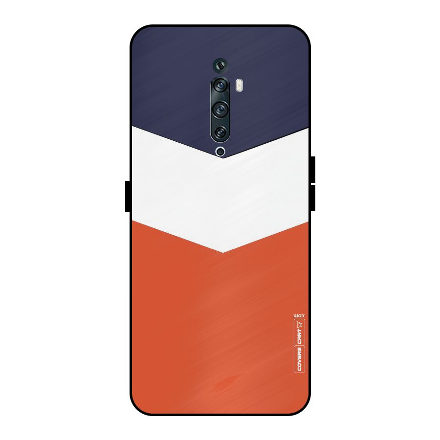 Three Colour Pattern Metal Back Case for Oppo Reno2 F
