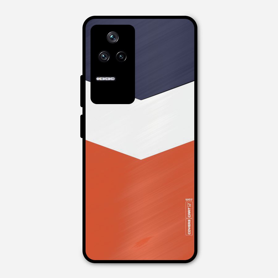 Three Colour Pattern Metal Back Case for Poco F4 5G