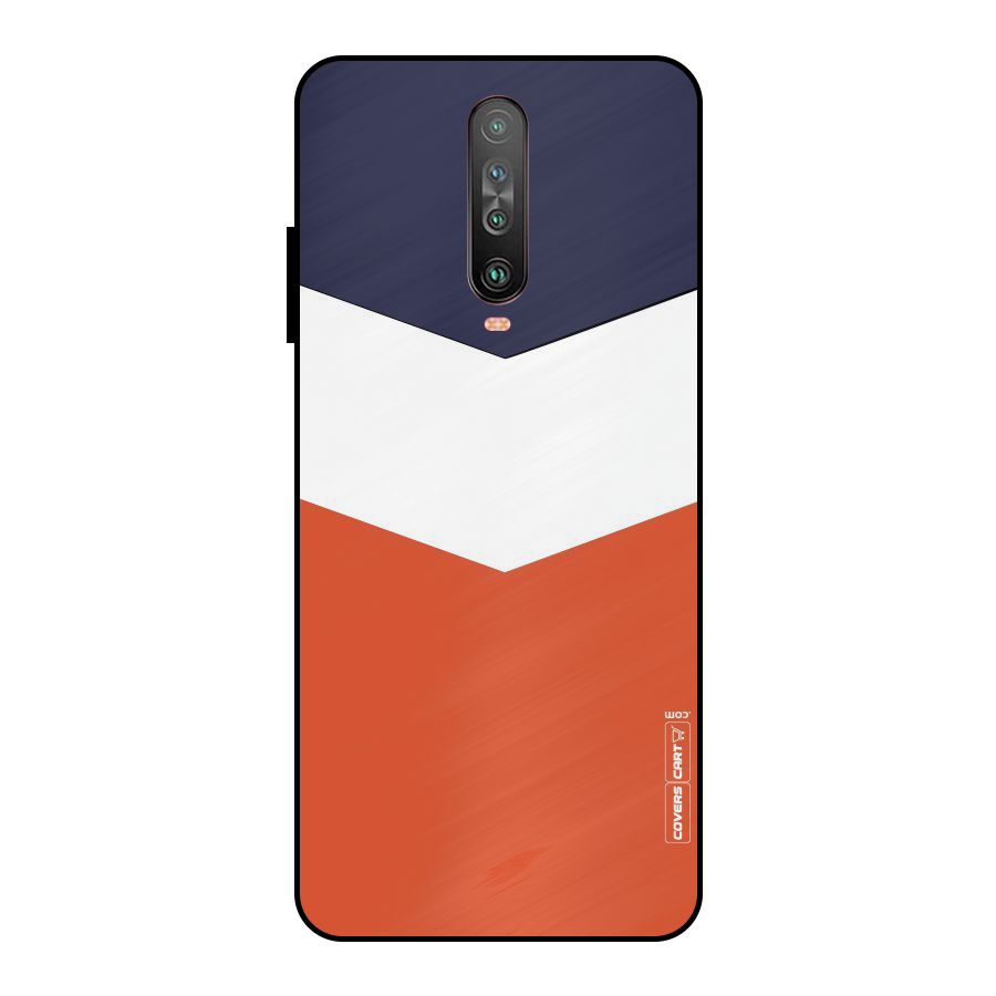 Three Colour Pattern Metal Back Case for Poco X2