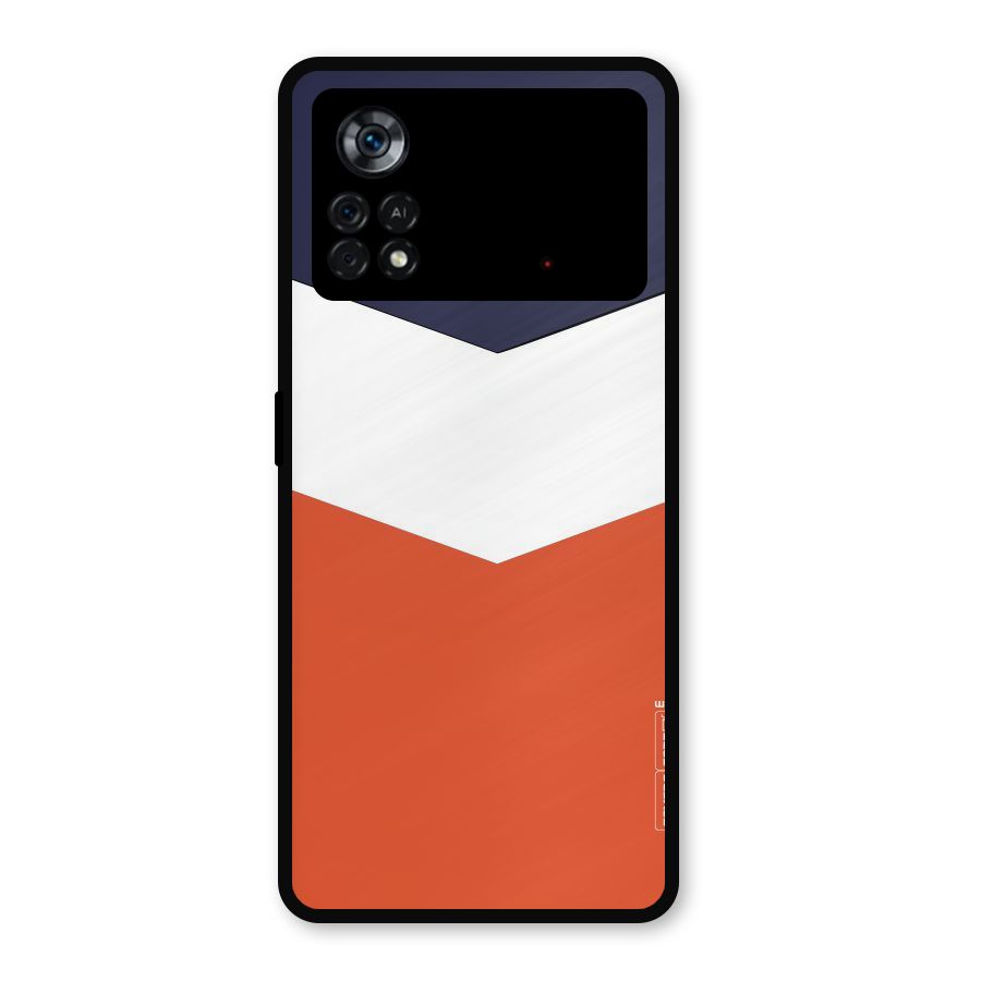 Three Colour Pattern Metal Back Case for Poco X4 Pro 5G
