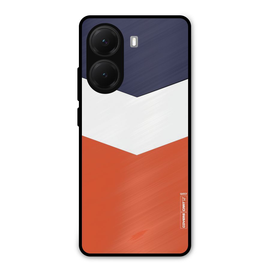 Three Colour Pattern Metal Back Case for Poco X7 Pro