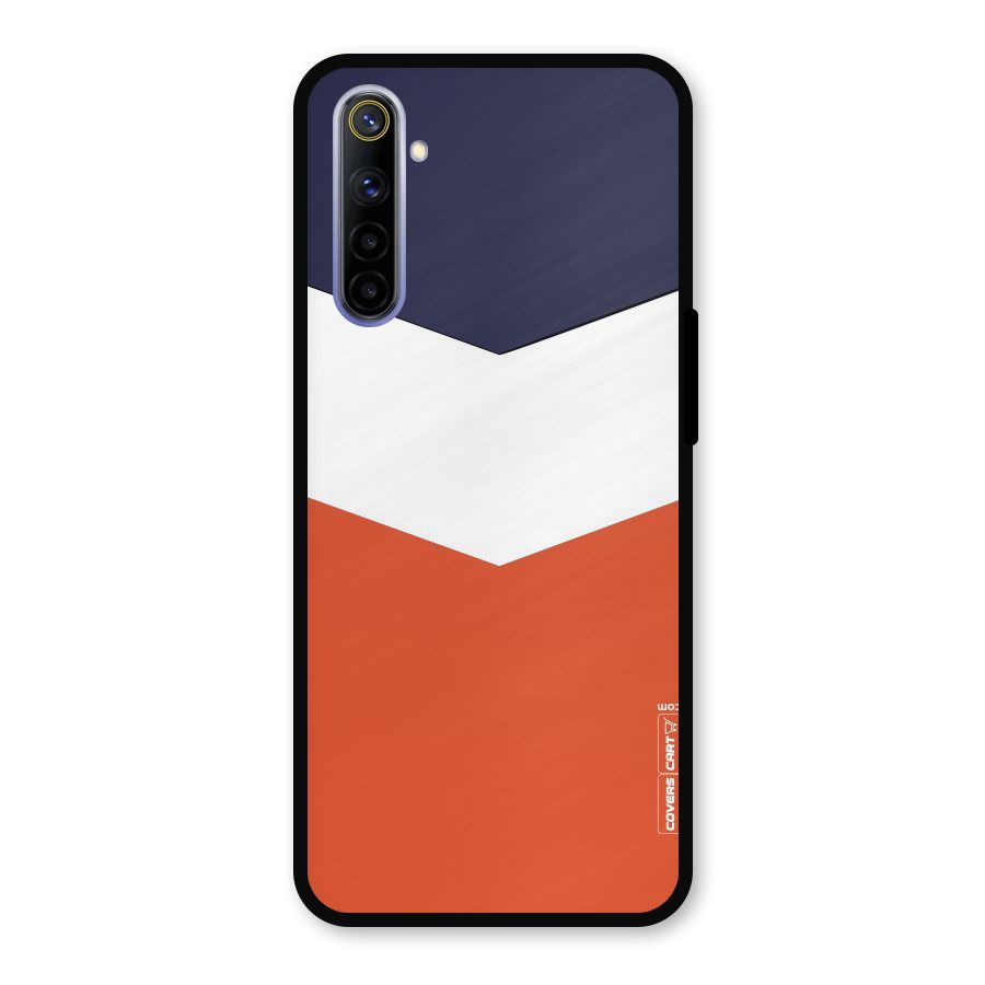 Three Colour Pattern Metal Back Case for Realme 6i