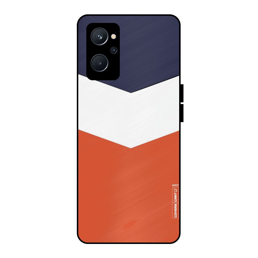 Three Colour Pattern Metal Back Case for Realme 9i 5G