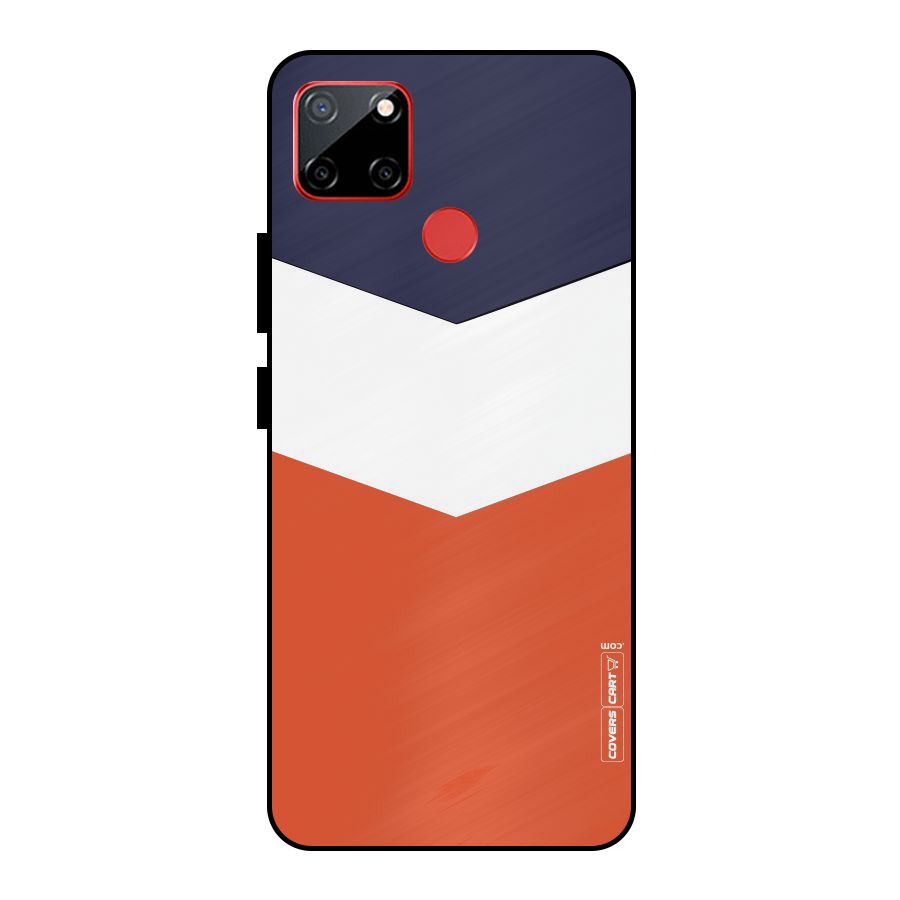 Three Colour Pattern Metal Back Case for Realme C12