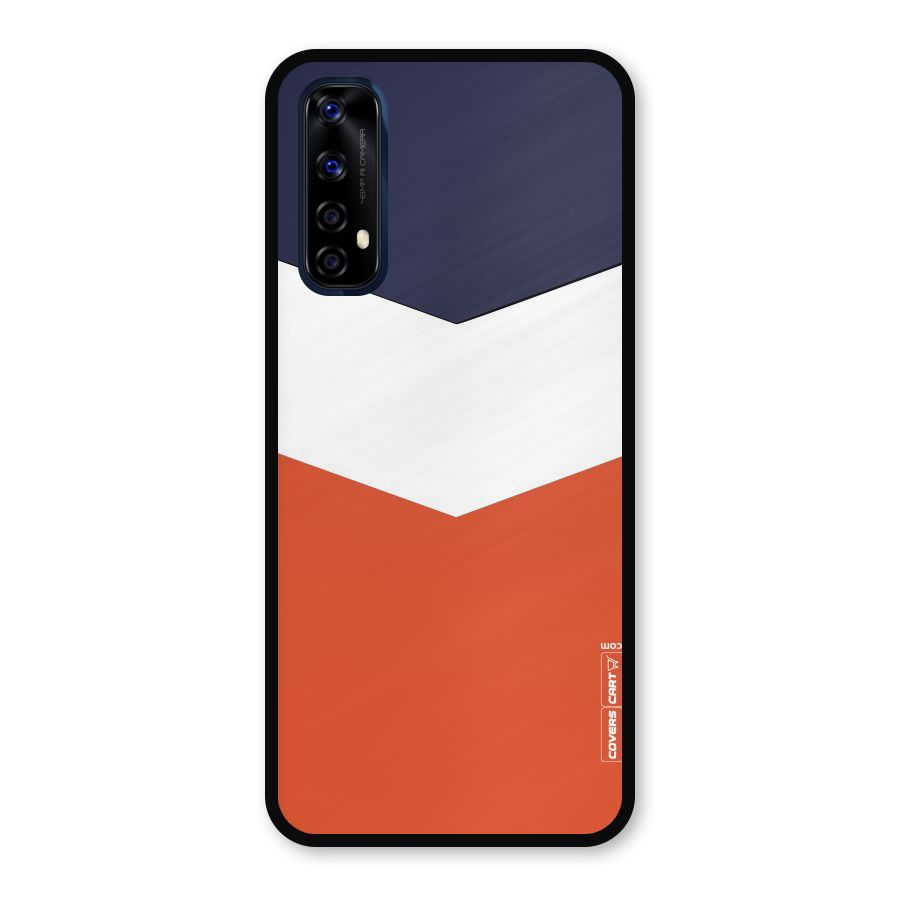 Three Colour Pattern Metal Back Case for Realme Narzo 20 Pro