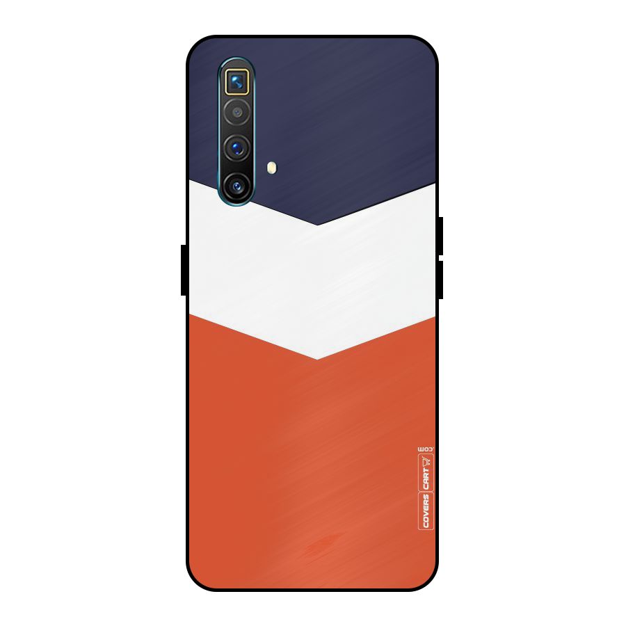 Three Colour Pattern Metal Back Case for Realme X3