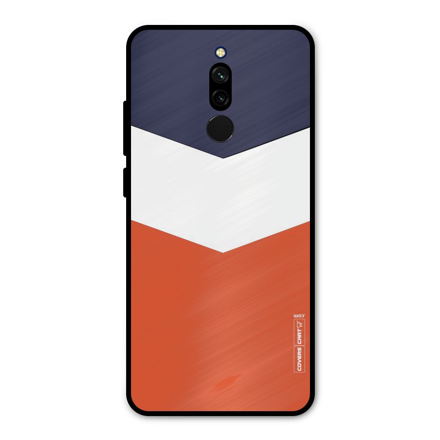 Three Colour Pattern Metal Back Case for Redmi 8