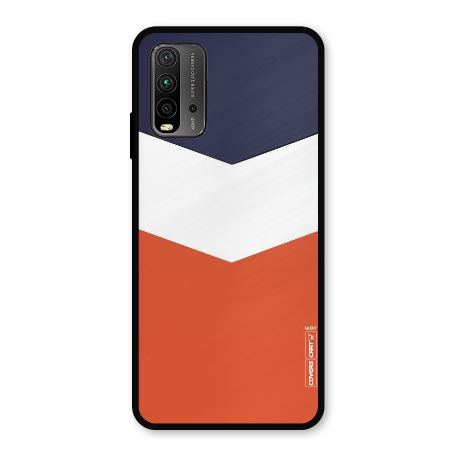 Three Colour Pattern Metal Back Case for Redmi 9 Power