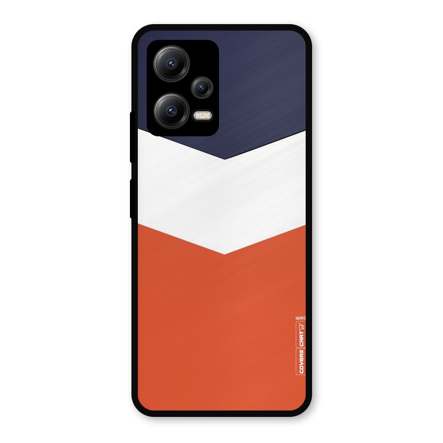 Three Colour Pattern Metal Back Case for Redmi Note 12 5G