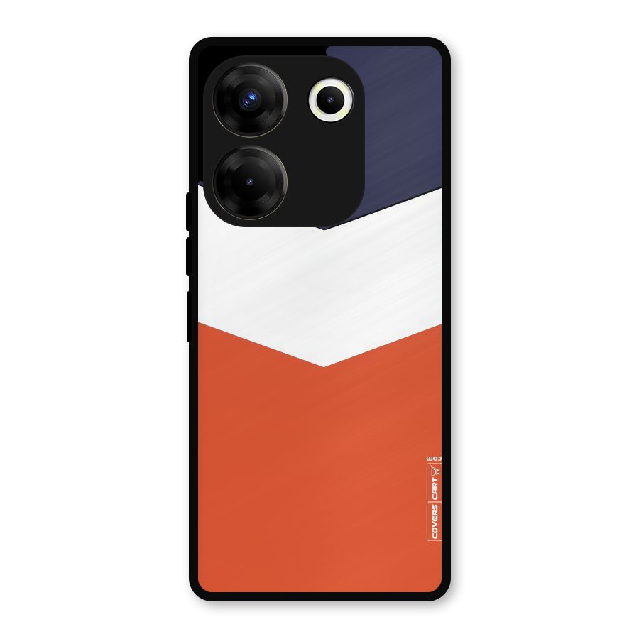 Three Colour Pattern Metal Back Case for Tecno Camon 20