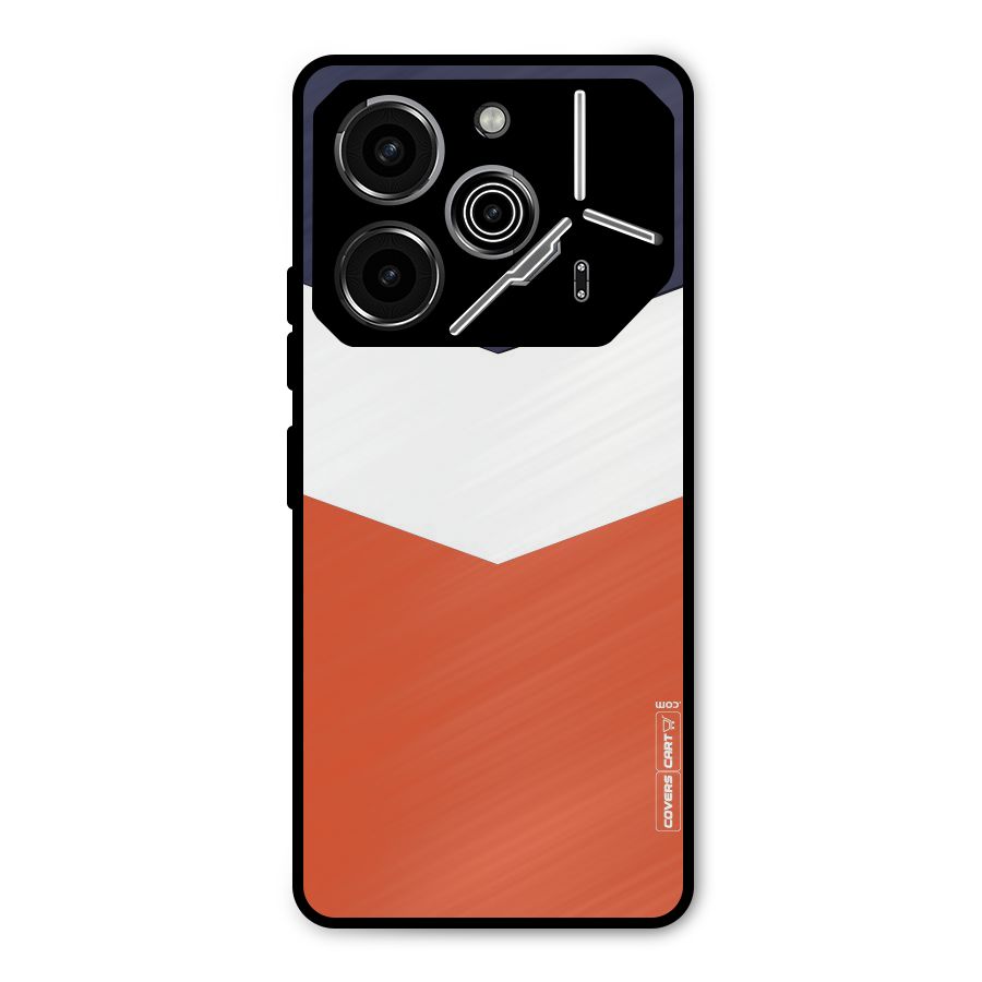 Three Colour Pattern Metal Back Case for Tecno Pova 6 Pro