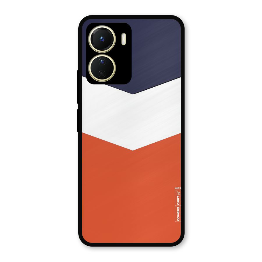 Three Colour Pattern Metal Back Case for Vivo T2x