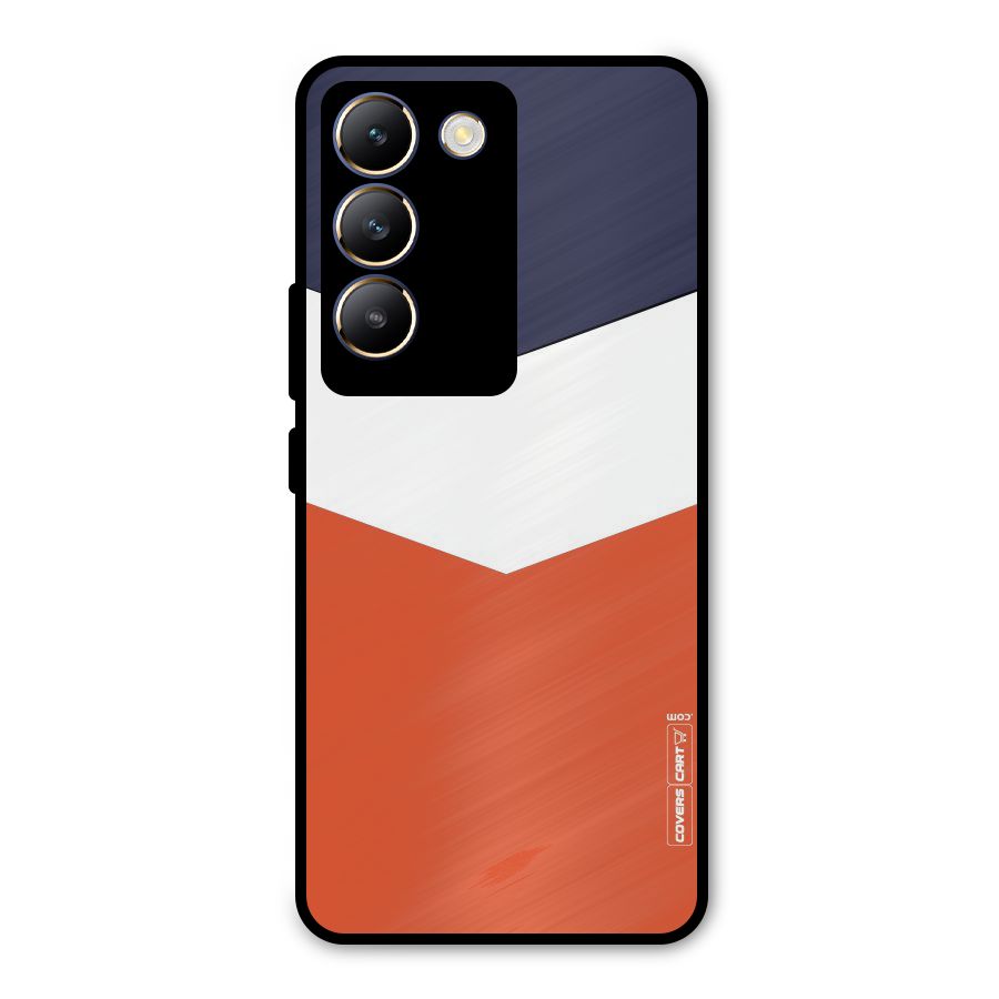 Three Colour Pattern Metal Back Case for Vivo T3 5G