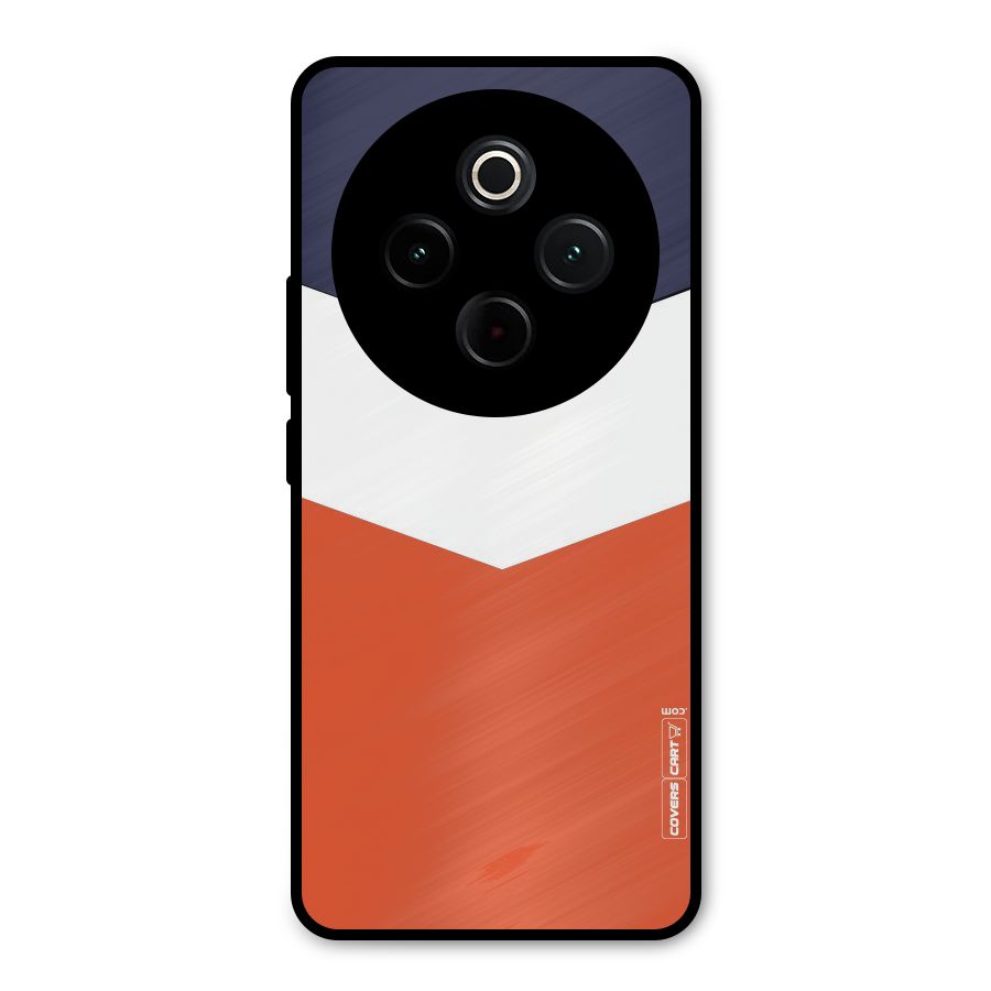 Three Colour Pattern Metal Back Case for Vivo T4