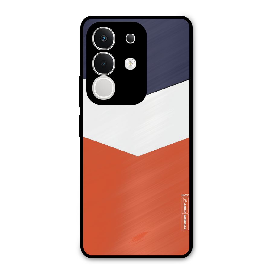 Three Colour Pattern Metal Back Case for Vivo T4x