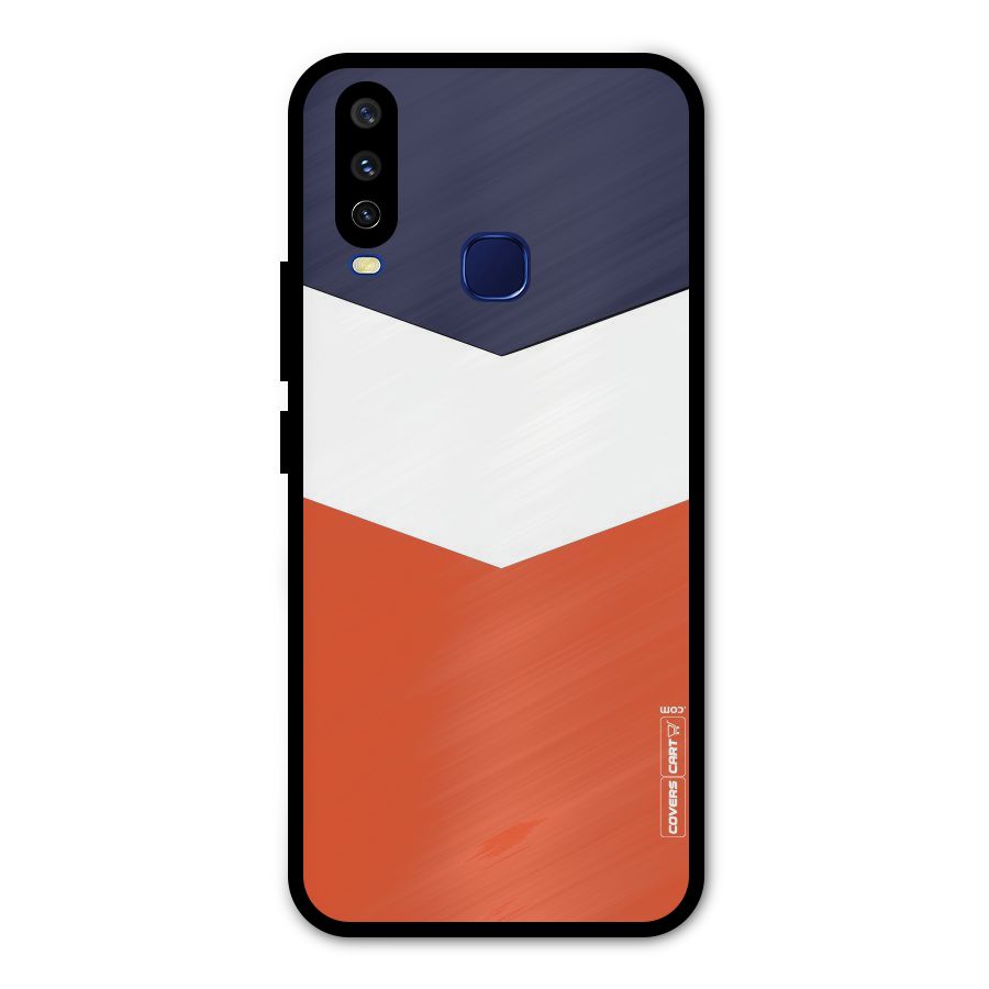 Three Colour Pattern Metal Back Case for Vivo V17
