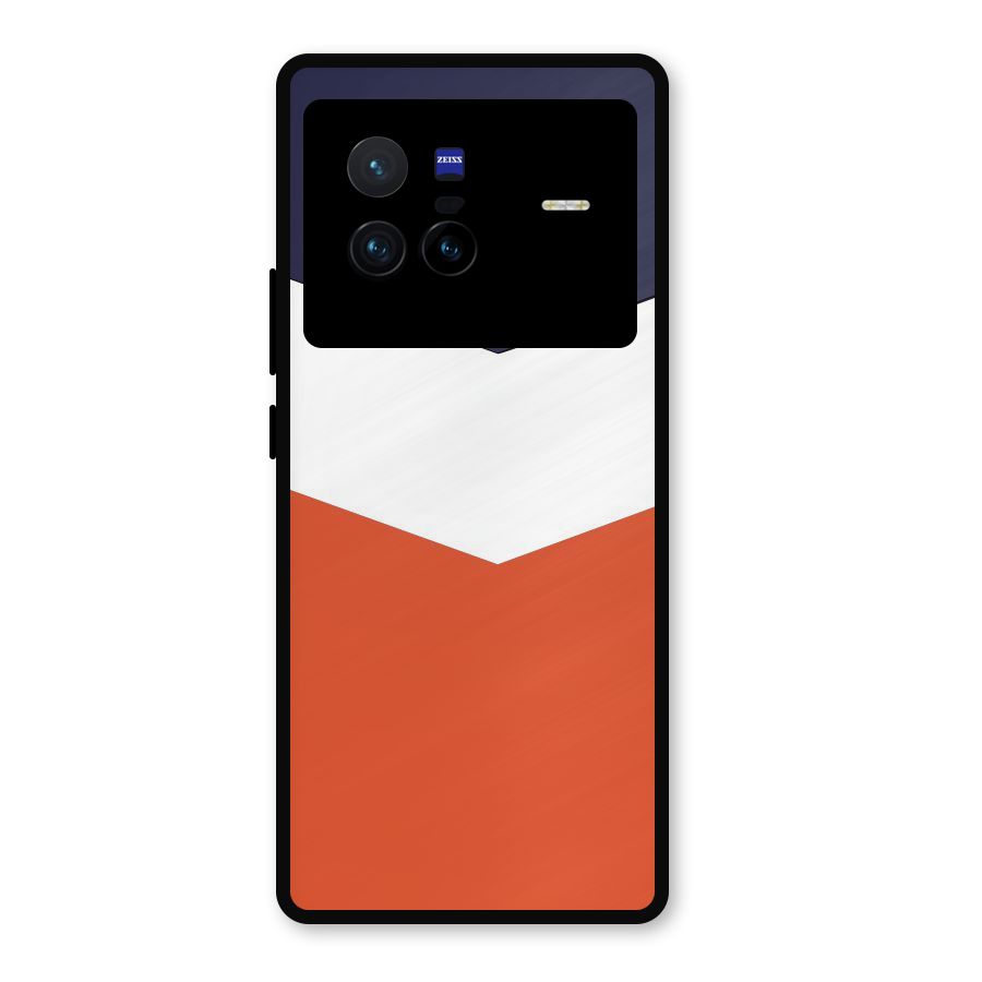 Three Colour Pattern Metal Back Case for Vivo X80