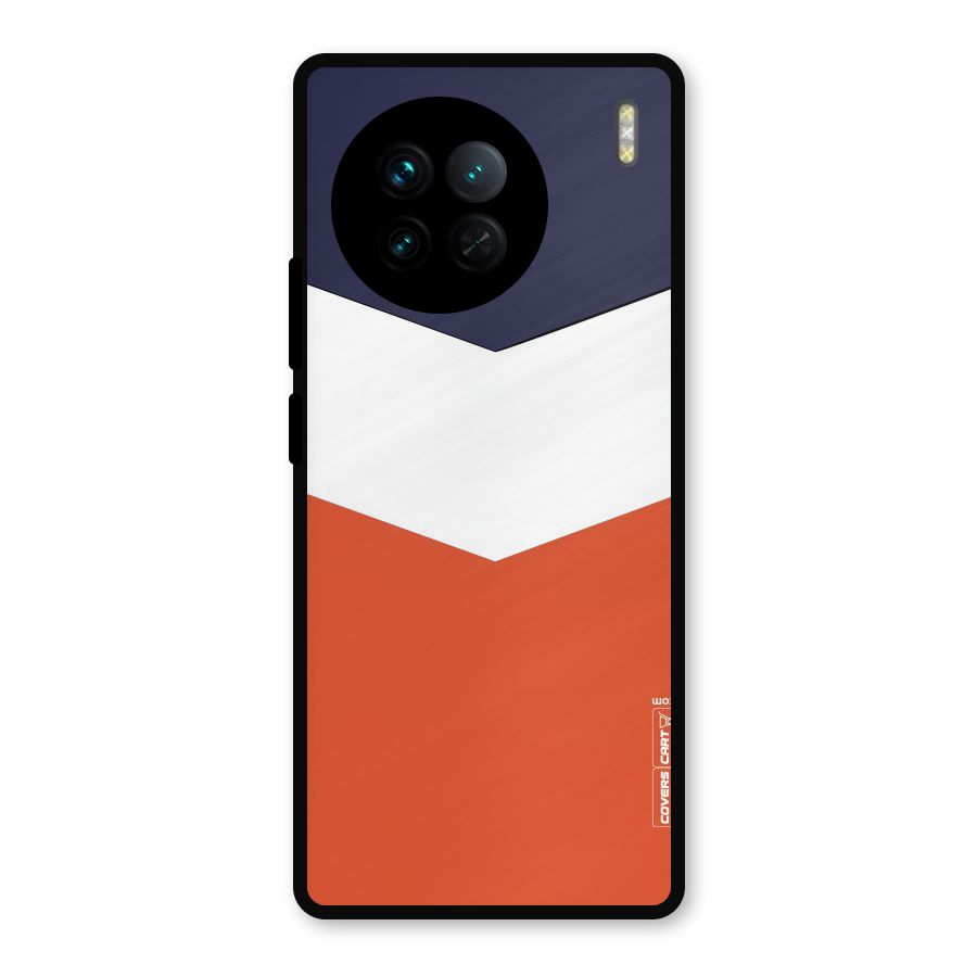 Three Colour Pattern Metal Back Case for Vivo X90