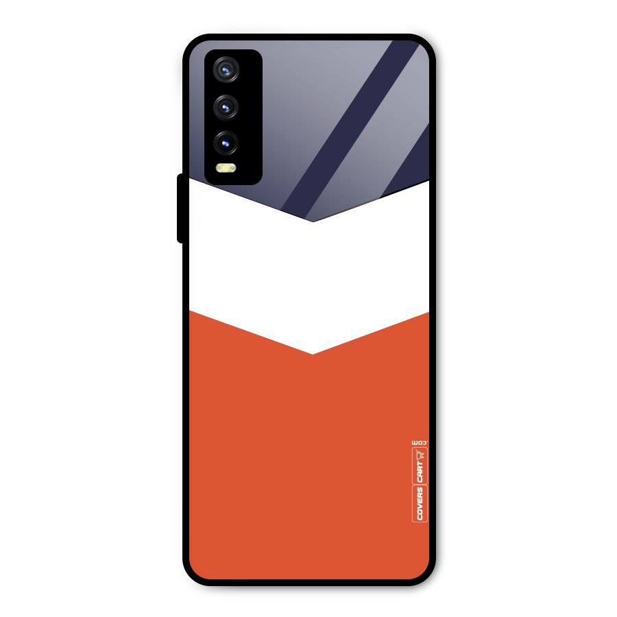 Three Colour Pattern Metal Back Case for Vivo Y20 2021