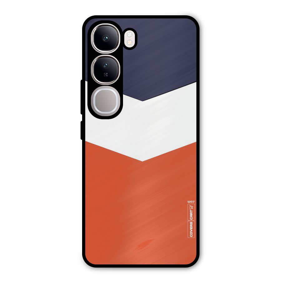 Three Colour Pattern Metal Back Case for Vivo Y300
