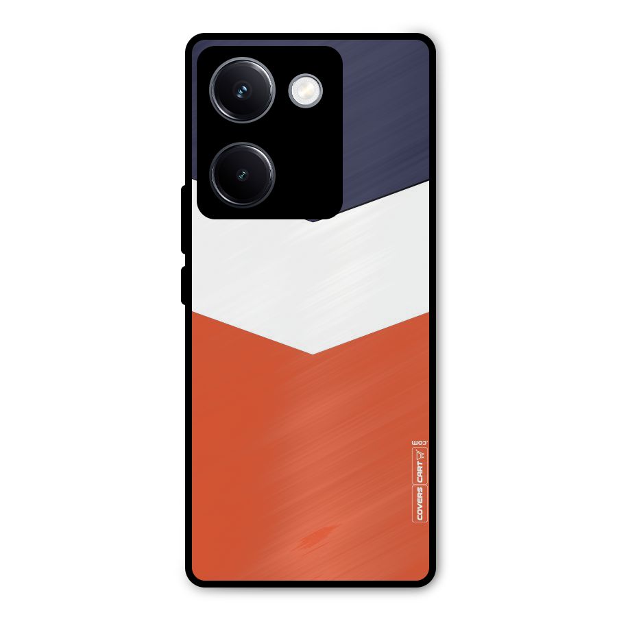 Three Colour Pattern Metal Back Case for Vivo Y300 Plus